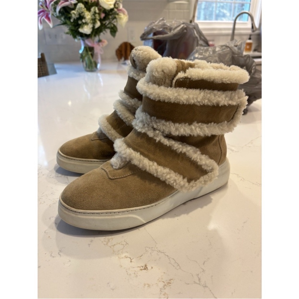 M. Gemi Boots The Camilla Shoes Brown Suede Fur